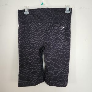 Gymshark Adapt animal cycling shorts black size large
